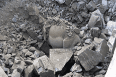 Image of a rock pile with large boulders