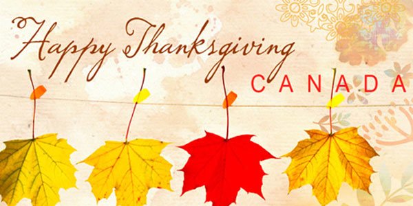 Image de Thanksgiving Canada avec des feuilles