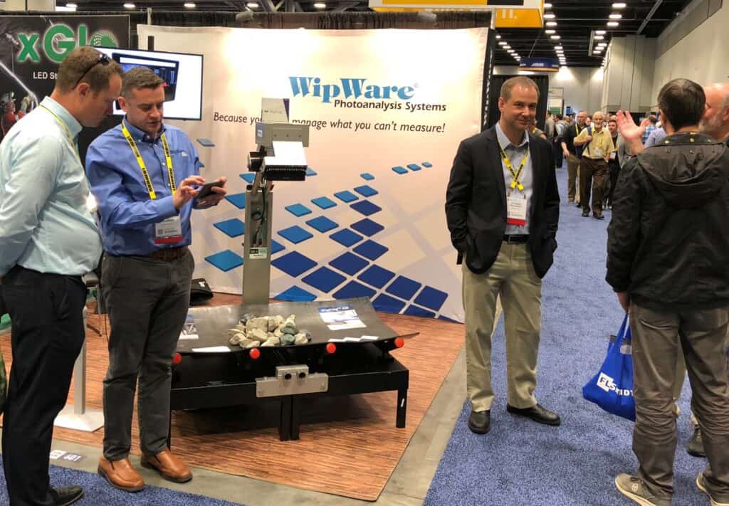 WipWare booth at CIM with attendees