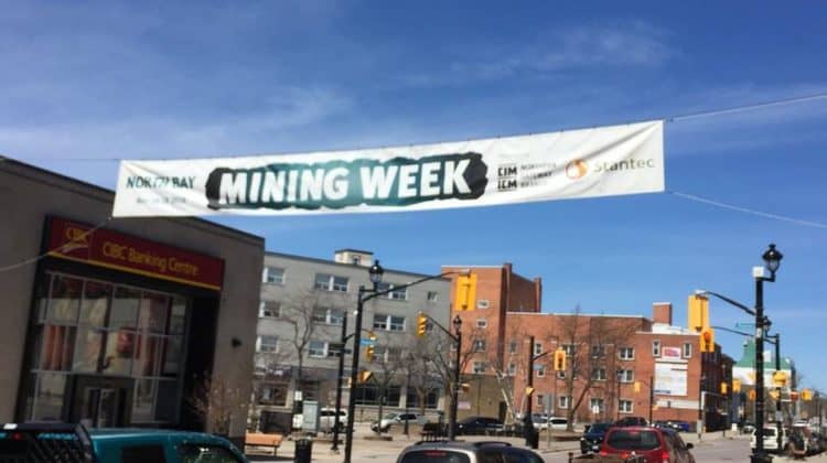 Banner de la semana minera de North Bay