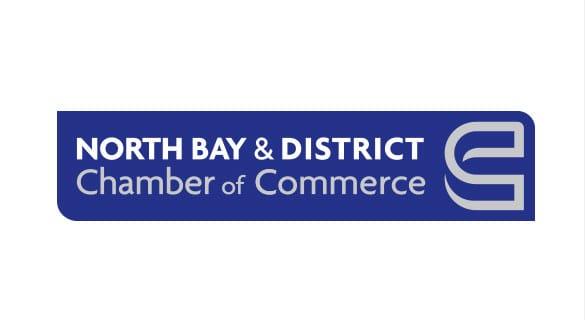 Logotipo de los premios a las pequeñas empresas de la Cámara de Comercio de North Bay & District