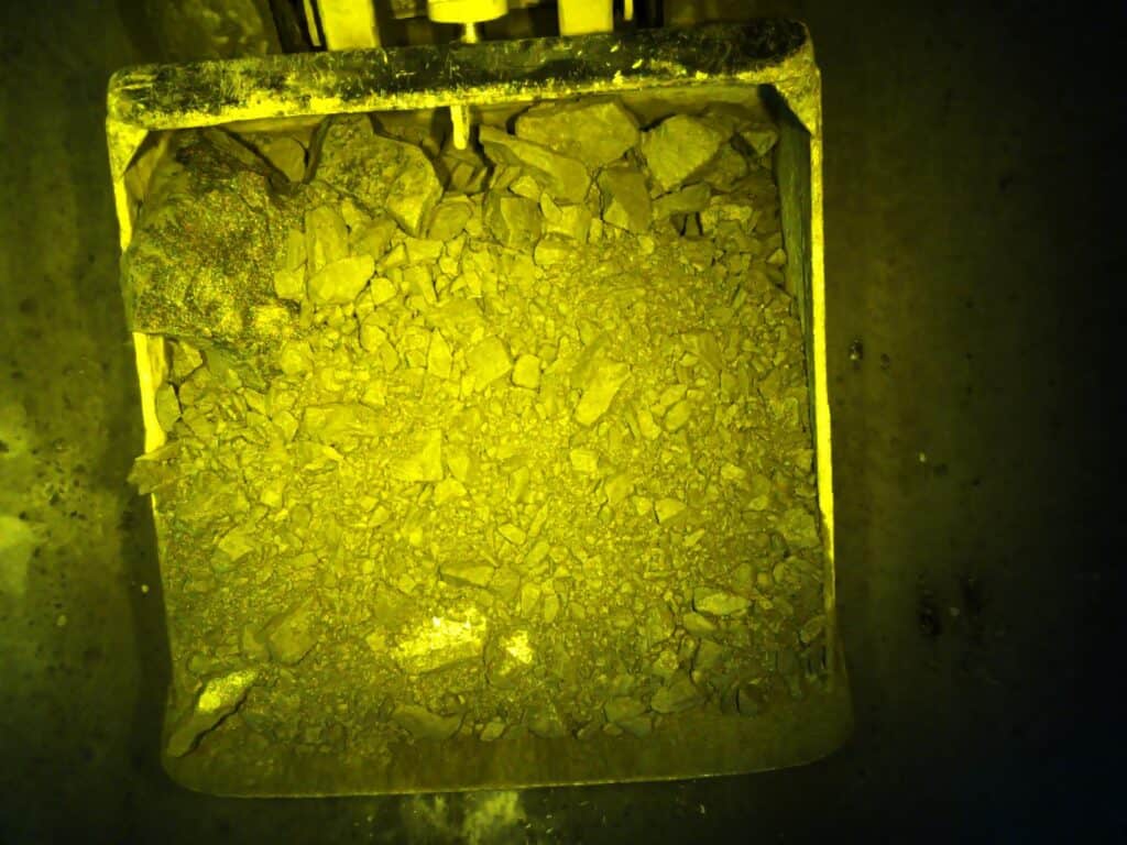 Rocks in a dump truck