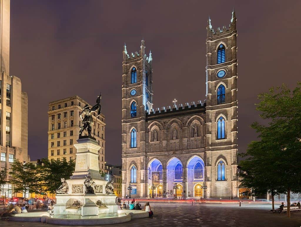 Basilica de Notre Dame, Montreal.